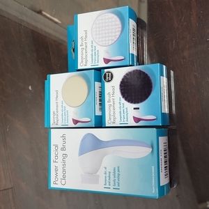 B-Pure power facial cleansing brush with 3 replacement heads